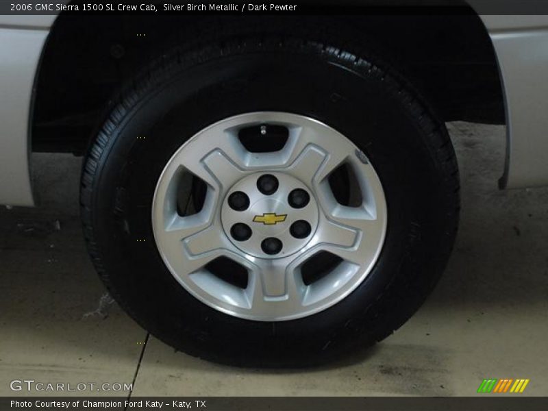 Silver Birch Metallic / Dark Pewter 2006 GMC Sierra 1500 SL Crew Cab