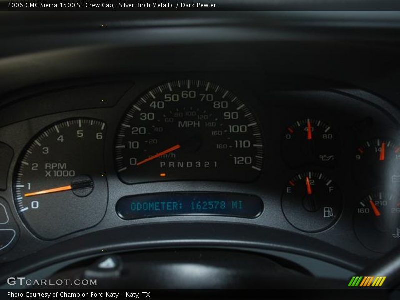 Silver Birch Metallic / Dark Pewter 2006 GMC Sierra 1500 SL Crew Cab