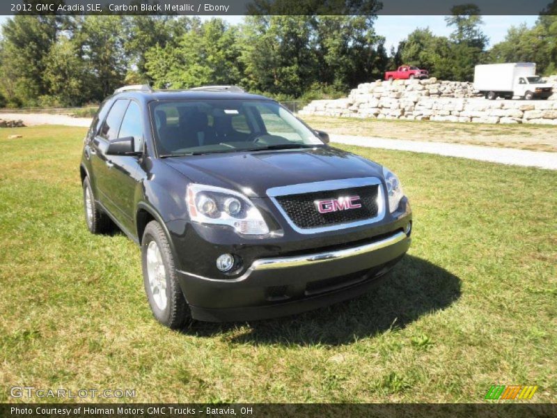 Carbon Black Metallic / Ebony 2012 GMC Acadia SLE