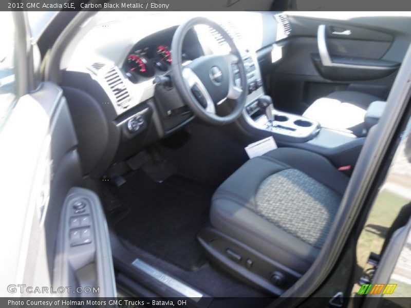 Carbon Black Metallic / Ebony 2012 GMC Acadia SLE