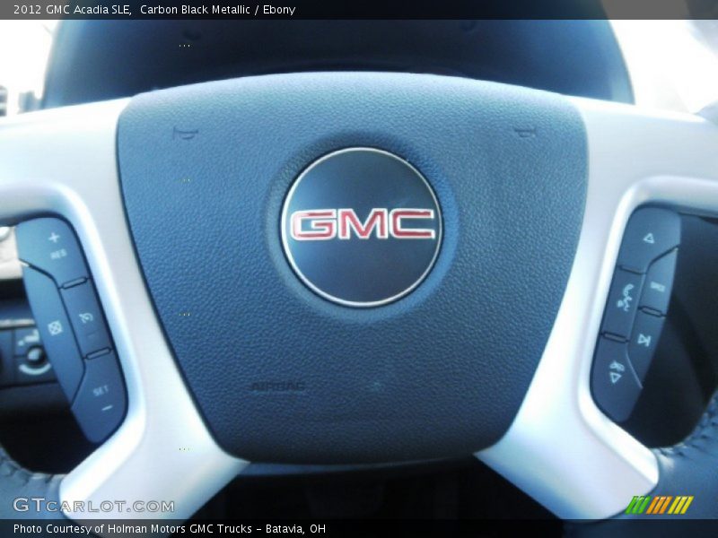 Carbon Black Metallic / Ebony 2012 GMC Acadia SLE