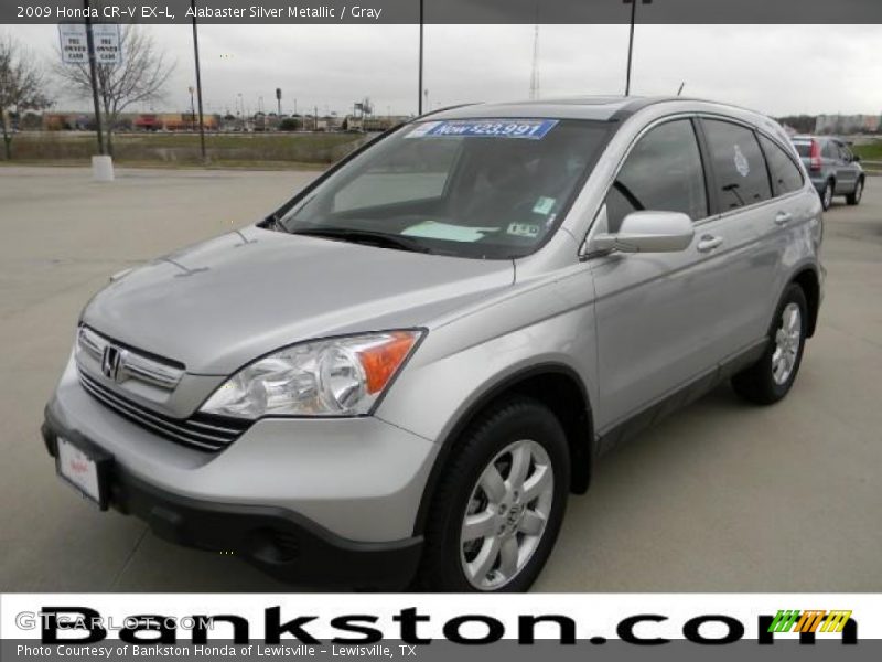 Alabaster Silver Metallic / Gray 2009 Honda CR-V EX-L