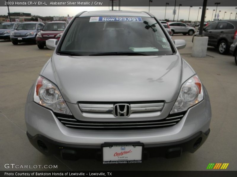 Alabaster Silver Metallic / Gray 2009 Honda CR-V EX-L
