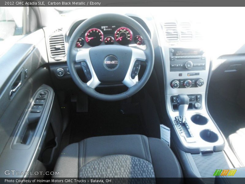 Carbon Black Metallic / Ebony 2012 GMC Acadia SLE