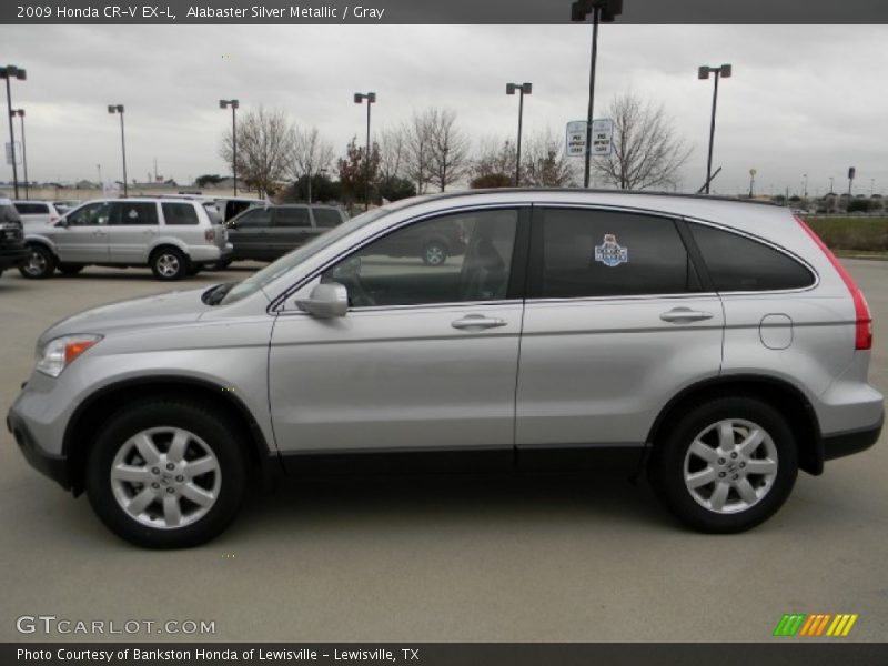 Alabaster Silver Metallic / Gray 2009 Honda CR-V EX-L