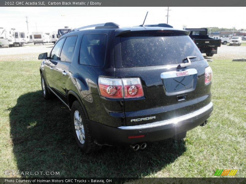 Carbon Black Metallic / Ebony 2012 GMC Acadia SLE