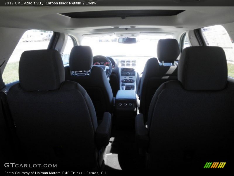 Carbon Black Metallic / Ebony 2012 GMC Acadia SLE