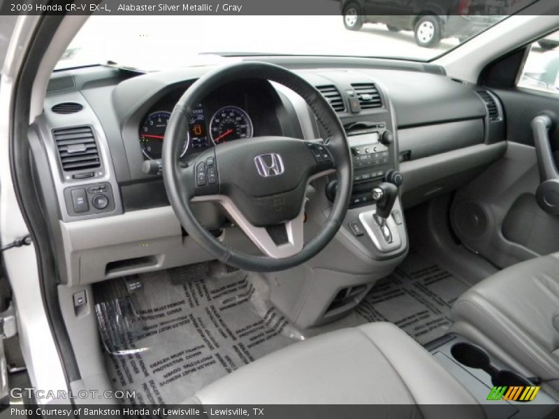 Alabaster Silver Metallic / Gray 2009 Honda CR-V EX-L