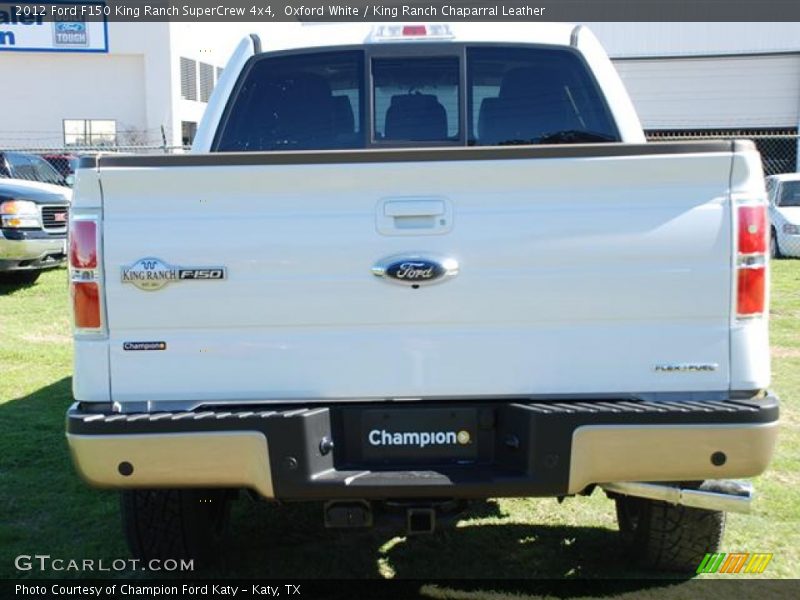 Oxford White / King Ranch Chaparral Leather 2012 Ford F150 King Ranch SuperCrew 4x4