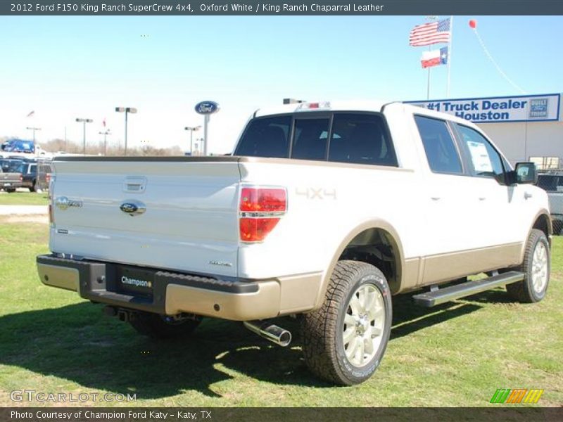 Oxford White / King Ranch Chaparral Leather 2012 Ford F150 King Ranch SuperCrew 4x4