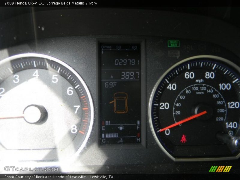 Borrego Beige Metallic / Ivory 2009 Honda CR-V EX