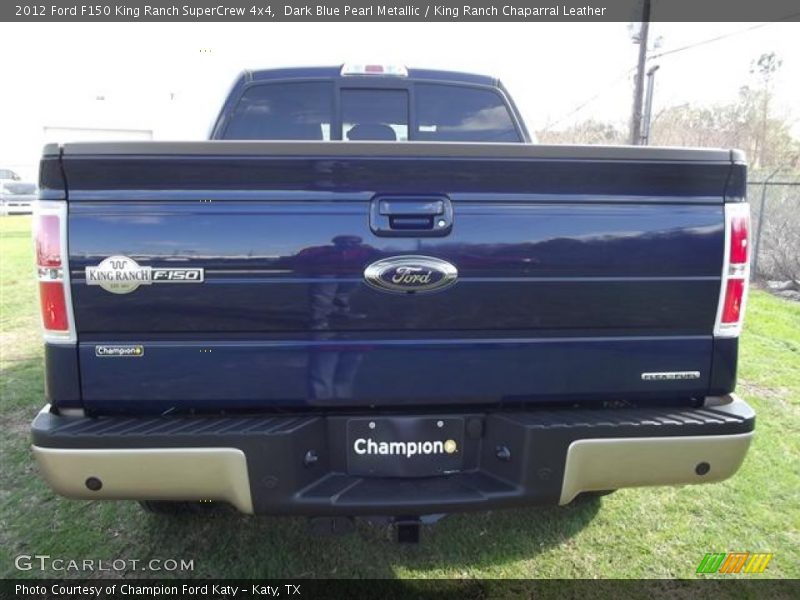 Dark Blue Pearl Metallic / King Ranch Chaparral Leather 2012 Ford F150 King Ranch SuperCrew 4x4