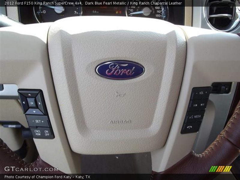 Dark Blue Pearl Metallic / King Ranch Chaparral Leather 2012 Ford F150 King Ranch SuperCrew 4x4