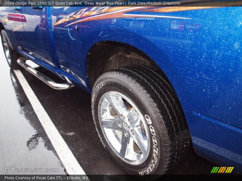 Deep Water Blue Pearl / Dark Slate/Medium Graystone 2009 Dodge Ram 1500 SLT Quad Cab 4x4