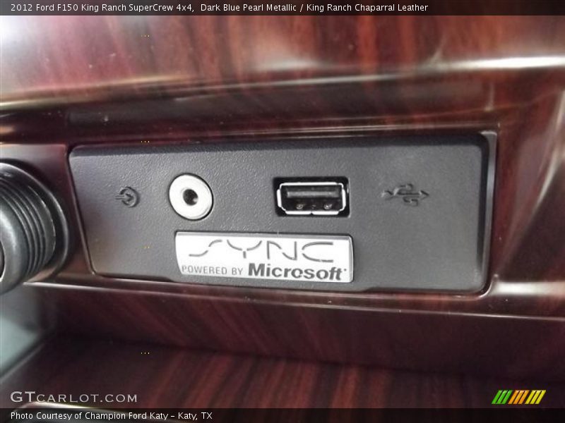 Dark Blue Pearl Metallic / King Ranch Chaparral Leather 2012 Ford F150 King Ranch SuperCrew 4x4