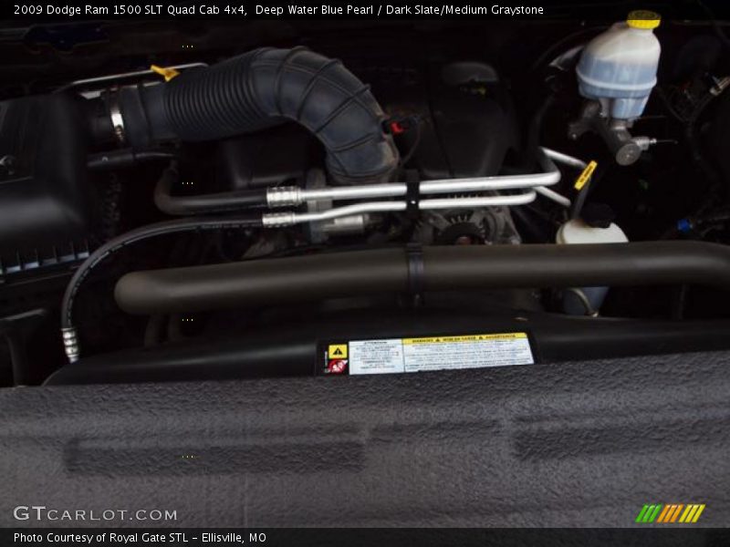 Deep Water Blue Pearl / Dark Slate/Medium Graystone 2009 Dodge Ram 1500 SLT Quad Cab 4x4