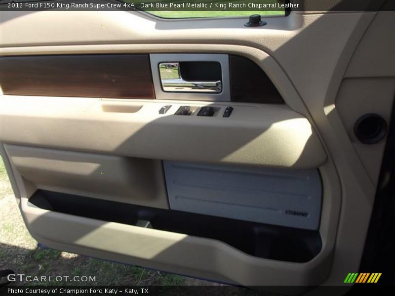 Dark Blue Pearl Metallic / King Ranch Chaparral Leather 2012 Ford F150 King Ranch SuperCrew 4x4