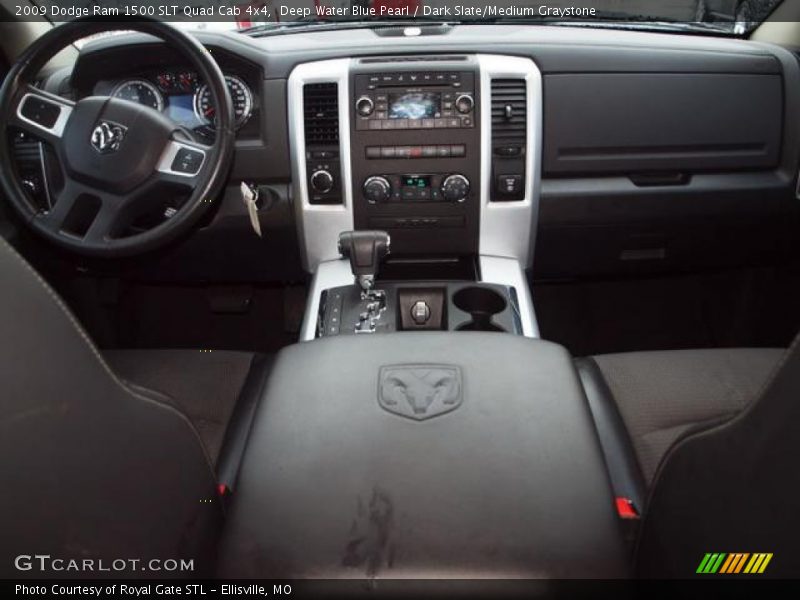 Deep Water Blue Pearl / Dark Slate/Medium Graystone 2009 Dodge Ram 1500 SLT Quad Cab 4x4