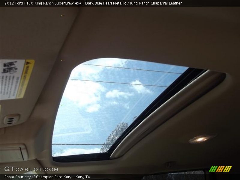 Dark Blue Pearl Metallic / King Ranch Chaparral Leather 2012 Ford F150 King Ranch SuperCrew 4x4