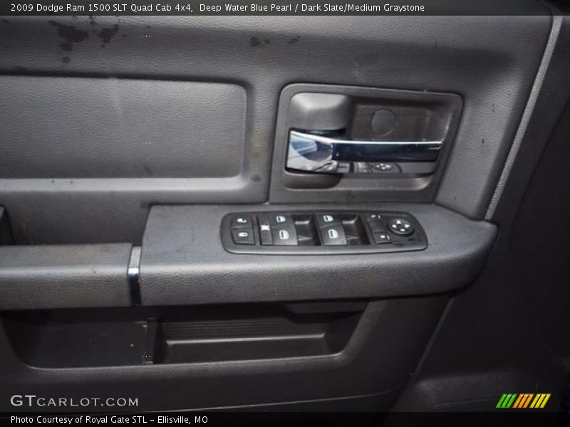 Deep Water Blue Pearl / Dark Slate/Medium Graystone 2009 Dodge Ram 1500 SLT Quad Cab 4x4
