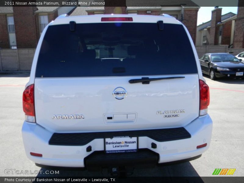 Blizzard White / Almond 2011 Nissan Armada Platinum