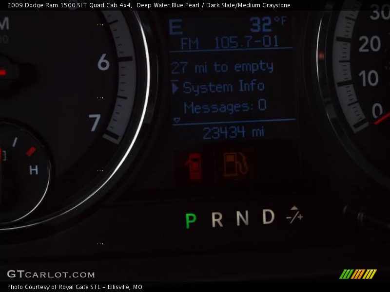 Deep Water Blue Pearl / Dark Slate/Medium Graystone 2009 Dodge Ram 1500 SLT Quad Cab 4x4