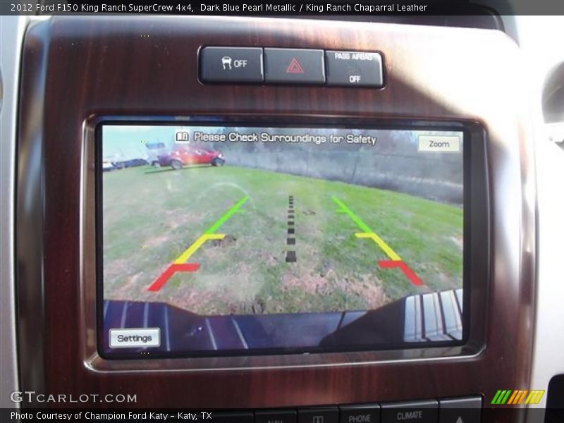 Dark Blue Pearl Metallic / King Ranch Chaparral Leather 2012 Ford F150 King Ranch SuperCrew 4x4