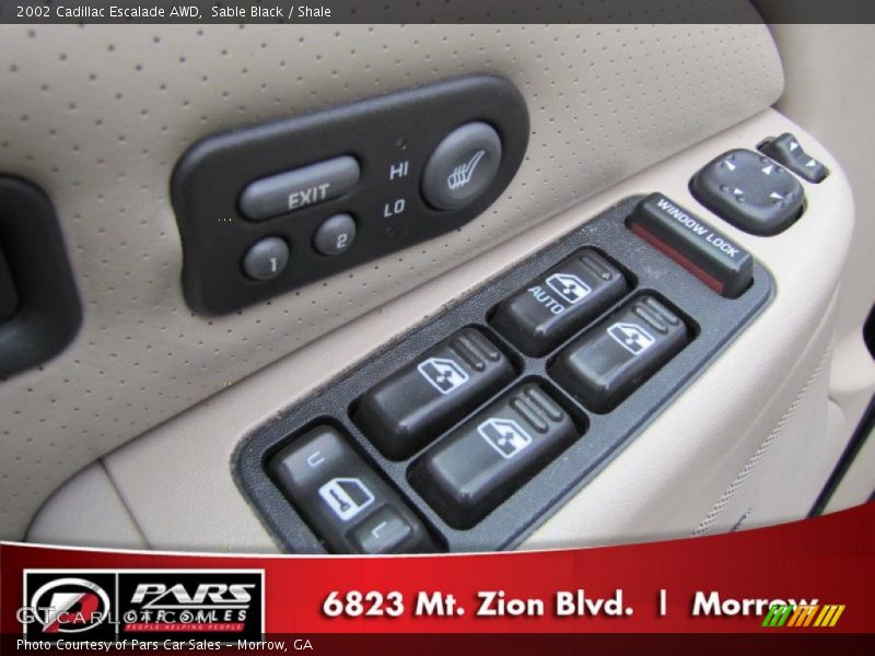 Sable Black / Shale 2002 Cadillac Escalade AWD