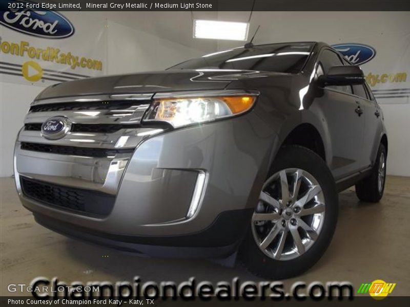 Mineral Grey Metallic / Medium Light Stone 2012 Ford Edge Limited