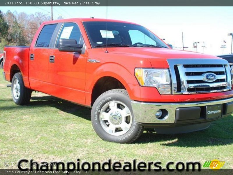 Race Red / Steel Gray 2011 Ford F150 XLT SuperCrew