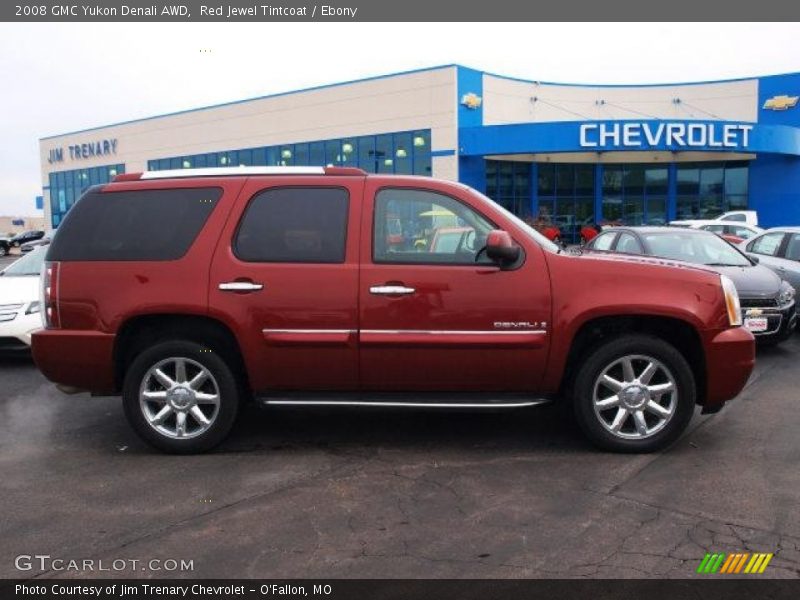 Red Jewel Tintcoat / Ebony 2008 GMC Yukon Denali AWD