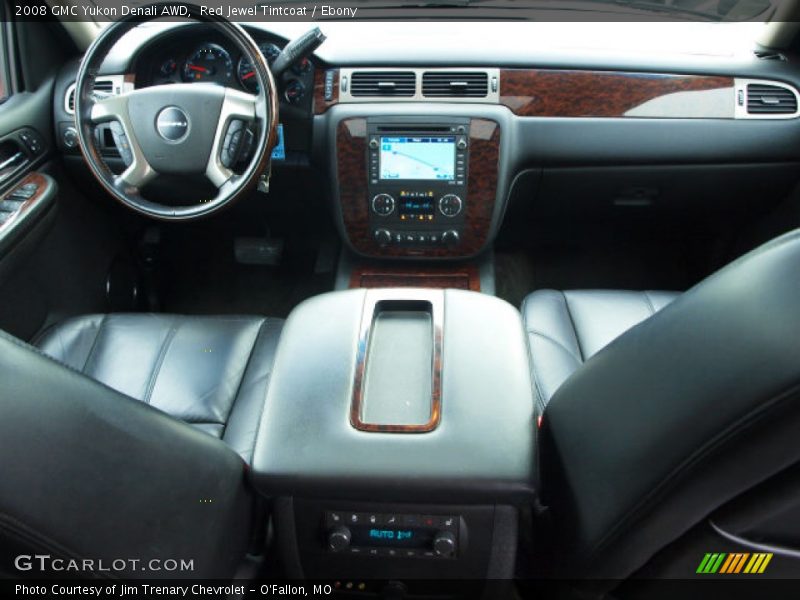 Red Jewel Tintcoat / Ebony 2008 GMC Yukon Denali AWD