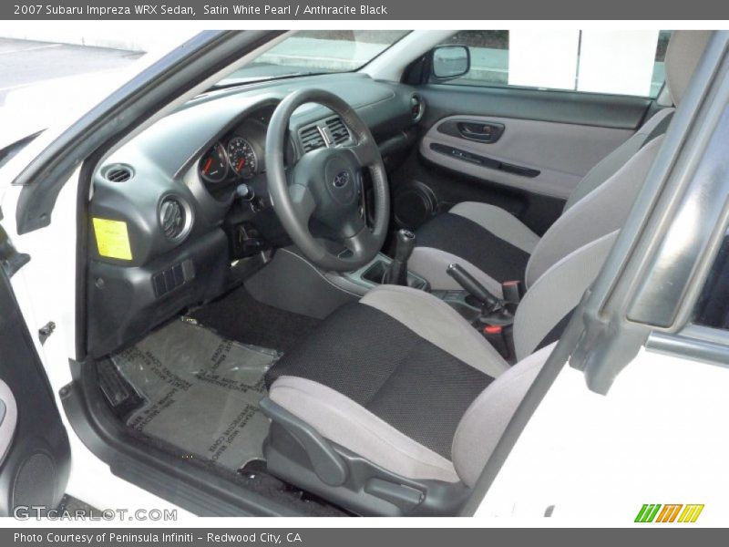  2007 Impreza WRX Sedan Anthracite Black Interior