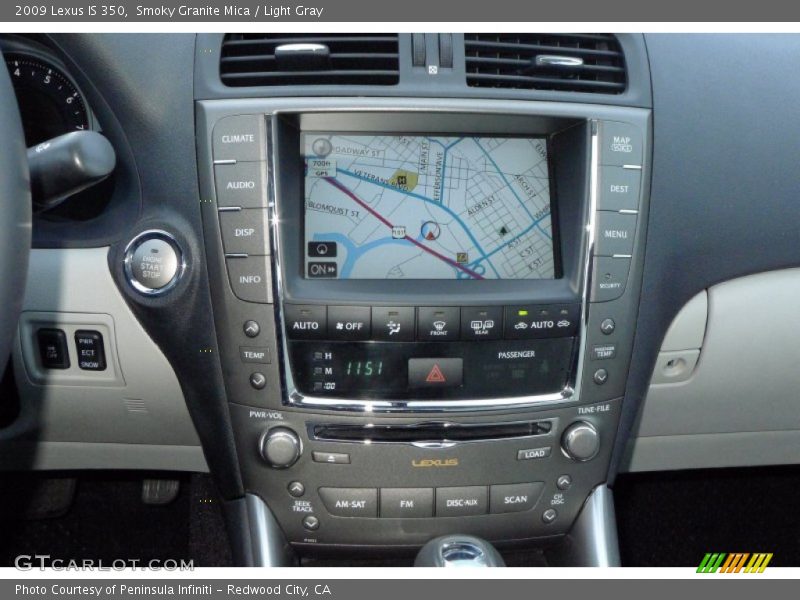 Smoky Granite Mica / Light Gray 2009 Lexus IS 350