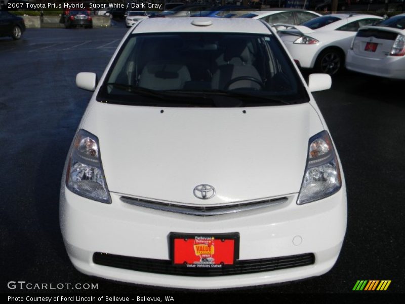Super White / Dark Gray 2007 Toyota Prius Hybrid