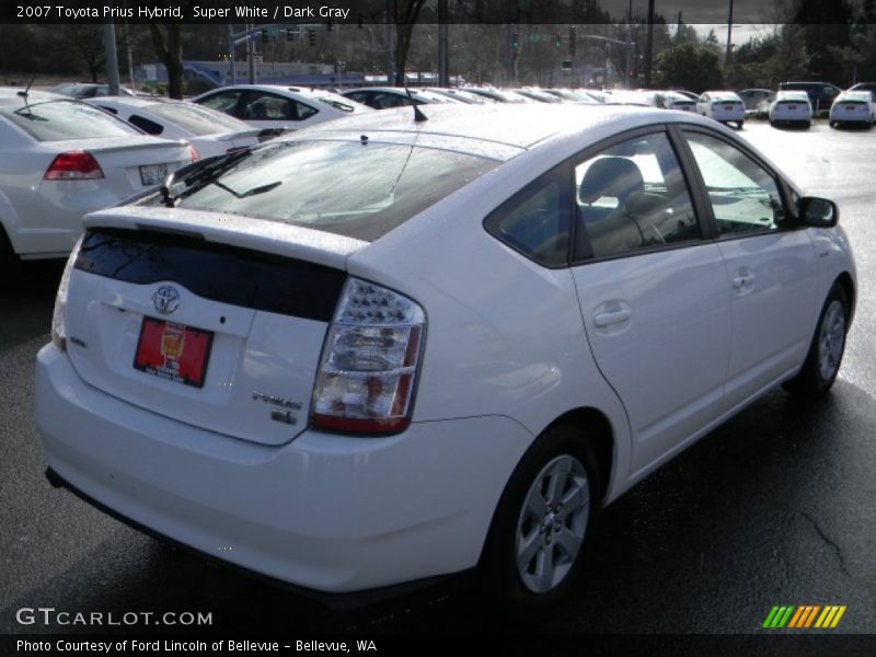 Super White / Dark Gray 2007 Toyota Prius Hybrid