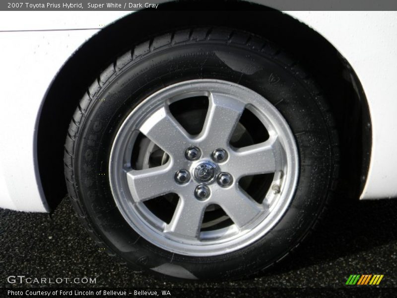 Super White / Dark Gray 2007 Toyota Prius Hybrid