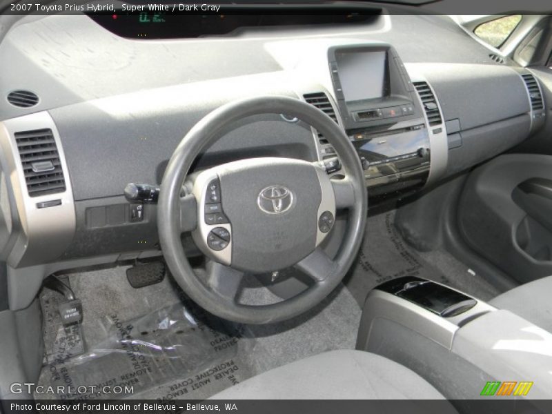 Super White / Dark Gray 2007 Toyota Prius Hybrid