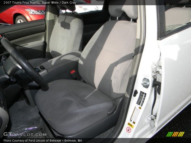 Super White / Dark Gray 2007 Toyota Prius Hybrid