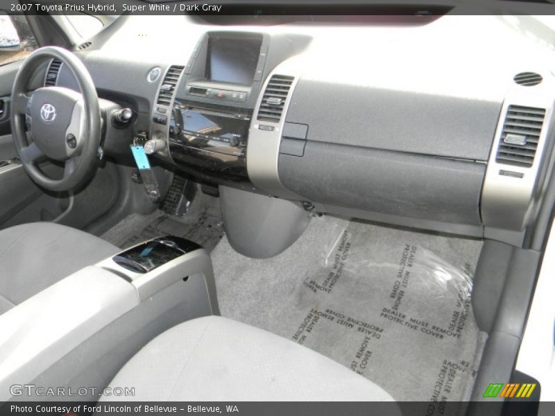 Super White / Dark Gray 2007 Toyota Prius Hybrid