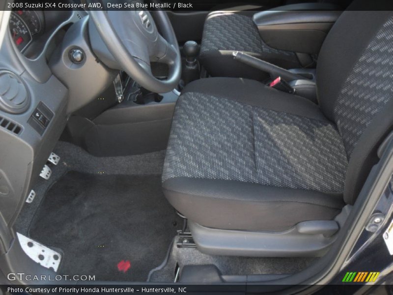 Deep Sea Blue Metallic / Black 2008 Suzuki SX4 Crossover AWD