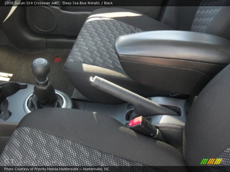 Deep Sea Blue Metallic / Black 2008 Suzuki SX4 Crossover AWD