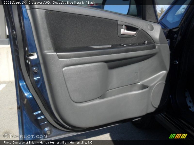 Deep Sea Blue Metallic / Black 2008 Suzuki SX4 Crossover AWD