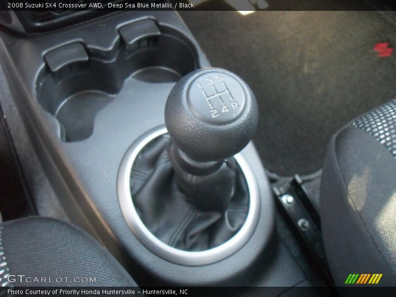 Deep Sea Blue Metallic / Black 2008 Suzuki SX4 Crossover AWD