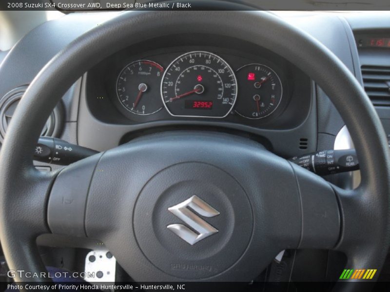 Deep Sea Blue Metallic / Black 2008 Suzuki SX4 Crossover AWD