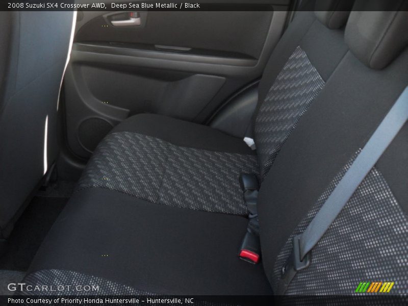 Deep Sea Blue Metallic / Black 2008 Suzuki SX4 Crossover AWD
