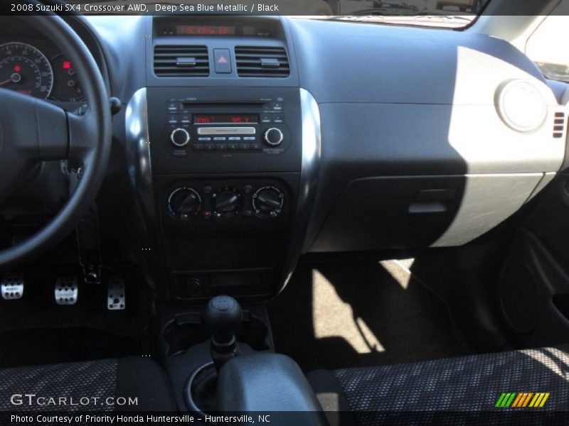 Deep Sea Blue Metallic / Black 2008 Suzuki SX4 Crossover AWD