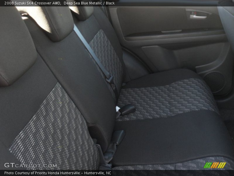 Deep Sea Blue Metallic / Black 2008 Suzuki SX4 Crossover AWD