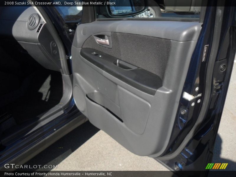 Deep Sea Blue Metallic / Black 2008 Suzuki SX4 Crossover AWD