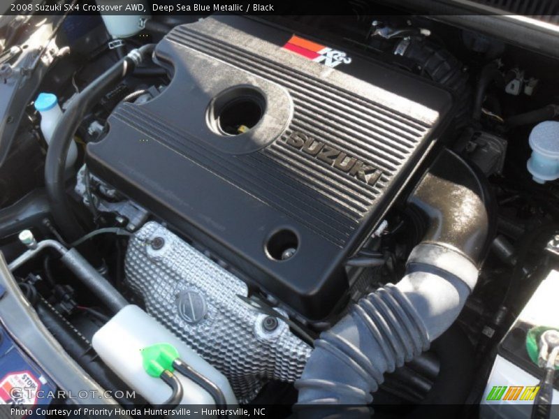 Deep Sea Blue Metallic / Black 2008 Suzuki SX4 Crossover AWD